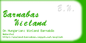 barnabas wieland business card